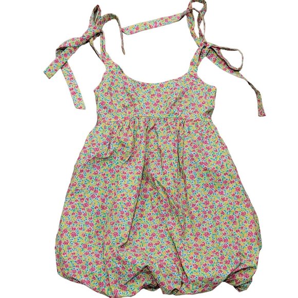 Lovers and Friends Kian Mini Dress millie bubble floral sundress dress size xs - Picture 9 of 9